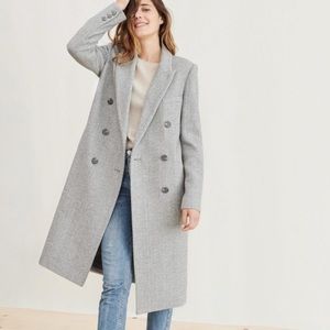 Jenni Kayne Herringbone Coat Grey S